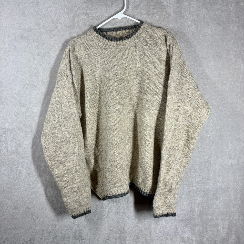 VTG Woolrich Crewneck Sweater Size L Fisherman's Daughter Oversized Heritage